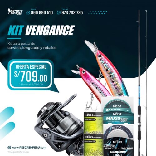 01 kit de pesca vengance shimano